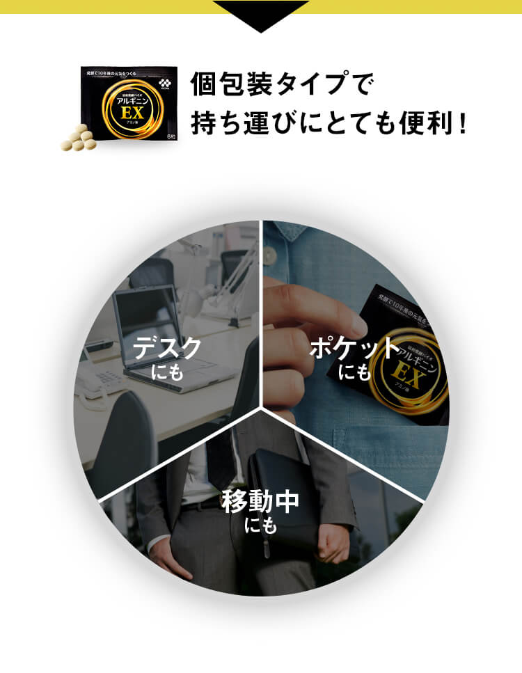 個包装タイプで持ち運びにとても便利！
