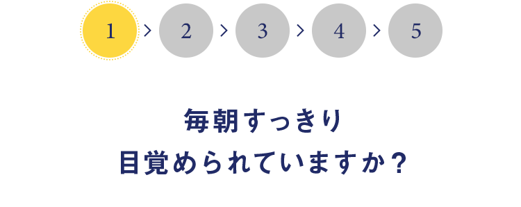 毎朝すっきり目覚められていますか？