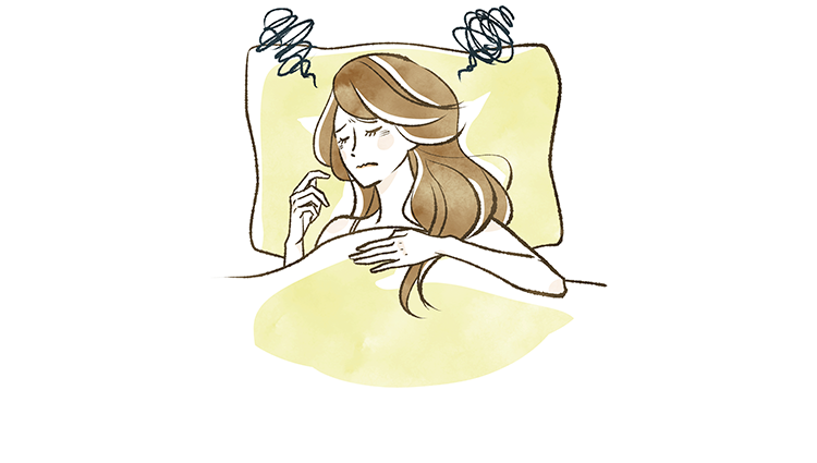 睡眠に悩みがあるイメージ写真