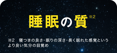 睡眠の質